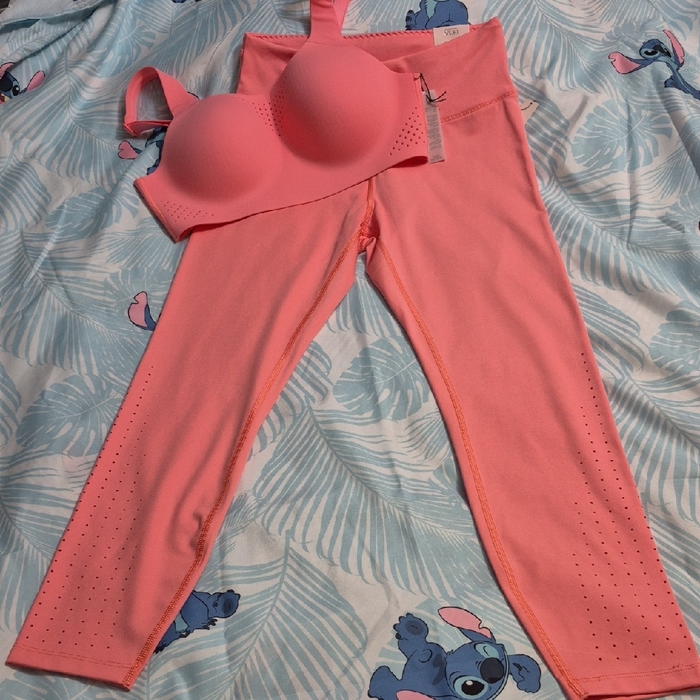 Victoria's Secret salmon pink Leggings